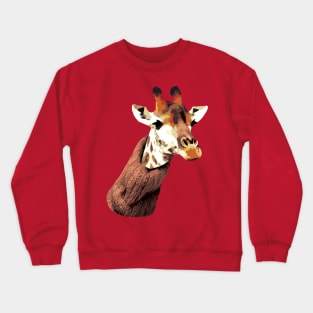 Giraffe wearing a turtleneck funny Crewneck Sweatshirt